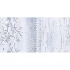 Декор настенный Нефрит Артис 50x25 см матовый цвет текстиль голубой