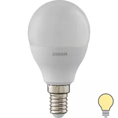 Лампа светодиодная Osram Antibacterial E14 220-240 В 7.5 Вт шар малый 806 лм, теплый белый свет