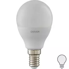 Лампа светодиодная Osram Antibacterial E14 220-240 В 7.5 Вт шар малый 806 лм нейтральный белый свет