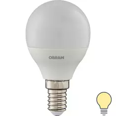Лампа светодиодная Osram Antibacterial E14 220-240 В 5.5 Вт шар малый 470 лм теплый белый свет