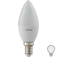Лампа светодиодная Osram Antibacterial E14 220-240 В 5.5 Вт свеча 470 лм, нейтральный белый свет