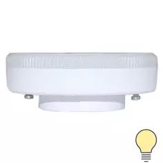 Лампа светодиодная GX53 220-240 В 6 Вт круг матовая 500 лм теплый белый свет Без бренда