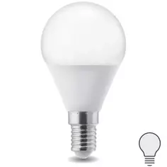 Лампа светодиодная E14 220-240 В 5 Вт шар матовая 400 лм нейтральный белый свет Без бренда