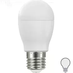 Лампа светодиодная Lexman P45 E27 175-250 В 9.5 Вт матовая 1000 лм нейтральный белый свет
