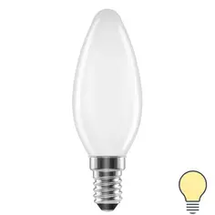 Лампа светодиодная Lexman E14 220-240 В 5 Вт свеча матовая 600 лм теплый белый свет