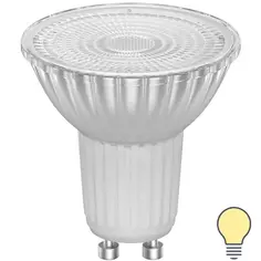 Лампа светодиодная Lexman Clear GU10 220-240 В 6.5 Вт прозрачная 700 лм теплый белый свет