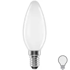 Лампа светодиодная Lexman E14 220-240 В 6 Вт свеча матовая 750 лм нейтральный белый свет