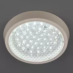 Светильник настенно-потолочный светодиодный Семь огней Лусон 15 Вт 1485 Лм 7 м², холодный белый свет, цвет белый