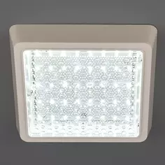Светильник настенно-потолочный светодиодный Семь огней Лейте 15 Вт 1485 Лм 7 м², холодный белый свет, цвет белый
