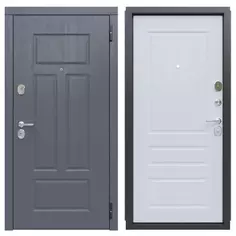 Дверь входная металлическая Сан-Марино 960 мм правая цвет ясень белый Ferroni