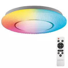 Светильник настенно-потолочный светодиодный Lumin Arte Vega с пультом управления, 20 м², изменение цвета RGB, цвет белый