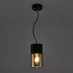 Светильник подвесной уличный Roil 1 лампа, влагостойкий цвет черный дымчатый Elektrostandard