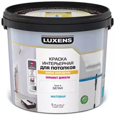Краска для потолков Luxens цвет белый 5 л