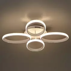 Люстра потолочная Novotech 358931 LED 54W овал 4 цвет белый с ДУ