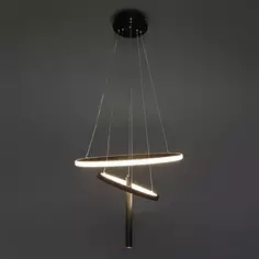 Светильник подвесной светодиодный Eurosvet 53 Вт 6 м² нейтральный белый свет, цвет чёрный