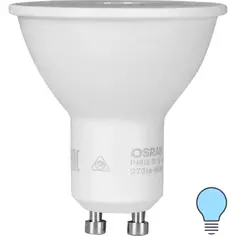 Лампа светодиодная Osram GU10 230 В 4 Вт спот прозрачная 370 лм холодный белый свет
