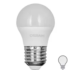 Лампа светодиодная Osram шар 5Вт 470Лм E27 нейтральный белый свет