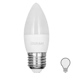 Лампа светодиодная Osram свеча 5Вт 470Лм E27 нейтральный белый свет