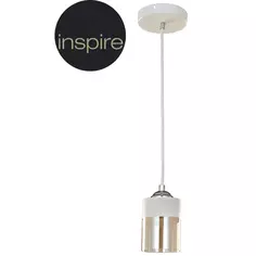 Светильник подвесной Inspire Amber 1 лампа 3 м² цвет белый