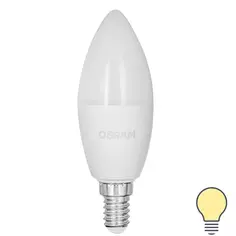 Лампа светодиодная Osram свеча 9Вт 806Лм E14 теплый белый свет