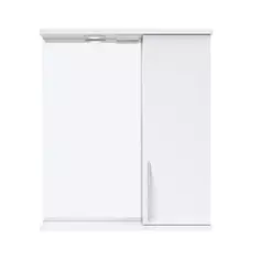 Шкаф зеркальный подвесной Краков с подсветкой 45x72 см цвет белый Без бренда