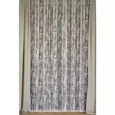 Тюль 1 м/п Жаккард сетка 290 см цвет серый Elit Home