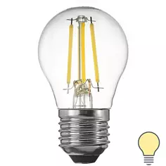 Лампа светодиодная Osram P E27 220/240 В 5 Вт шар 600 лм теплый белый свет