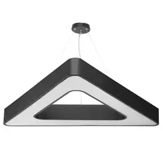 Светильник подвесной светодиодный «Geometria» Delta 5 м² нейтральный белый свет цвет черный Без бренда
