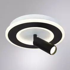 Светильник потолочный светодиодный Tommy 3 м² нейтральный белый свет цвет черный Arte Lamp