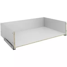Выдвижной ящик для шкафа с мягким закрыванием 75.2x51.1x17.7 см ЛДСП цвет серый Delinia