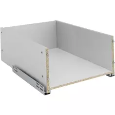 Выдвижной ящик для шкафа с мягким закрыванием 35.2x51.1x17.7 см ЛДСП цвет серый Delinia