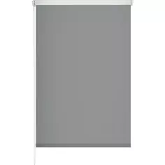 Штора рулонная блэкаут Midnight 60x175 см серая Garden