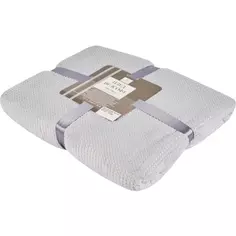 Плед Аpontar 180x200 см велсофт цвет серый Столица текстиля