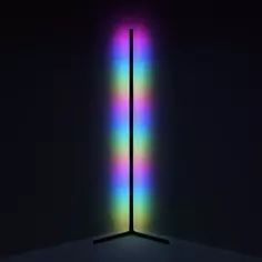 Торшер светодиодный Gauss Atmosphere, изменяемый свет, RGB, 156 см, цвет черный Без бренда