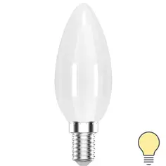 Лампа светодиодная Gauss E14 200-240 В 8.5 Вт свеча матовая 590 лм теплый белый свет