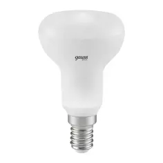 Лампа светодиодная Gauss R50 E14 170-240 В 5.5 Вт гриб матовая 420 лм теплый белый свет