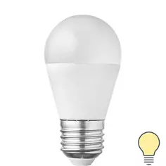 Лампа светодиодная Volpe E27 220-240 В 9 Вт шар малый матовая 1000 лм теплый белый свет