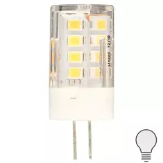 Лампа светодиодная Volpe JC G4 12 В 3.5 Вт кукуруза прозрачная 300 лм нейтральный белый свет