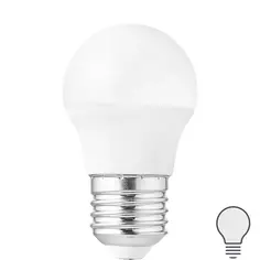 Лампа светодиодная Volpe E27 220-240 В 5 Вт шар малый матовая 470 лм нейтральный белый свет