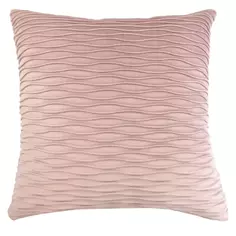 Подушка Барокко 45x45 см цвет светло-розовый Linen Way