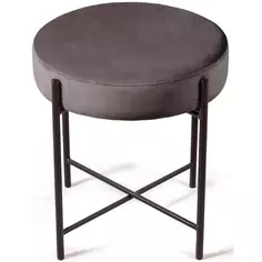 Пуф Грейс 42x42x47 см цвет серый Без бренда