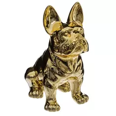Статуэтка декоративная Собака керамика золото 22.5x18x12 см Atmosphera