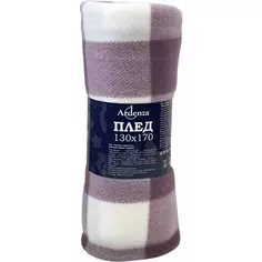 Плед "Windsor" 130x170 см флис цвет розовый Ardenza