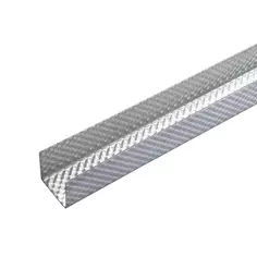 Профиль потолочный направляющий (ППН) Албес Strong рифленый 0.5 мм 28х27х3000 мм Albes