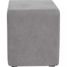 Пуф каркасный ПВХ Granit 3 серый 35x35x42 см Без бренда