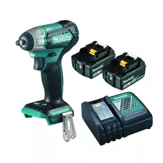 Гайковерт аккумуляторный Makita DTW180RFE, 18 В Li-ion 2x3 Ач