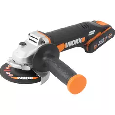 УШМ аккумуляторная Worx WX800, 20 В Li-ion 2x2 Ач, 115 мм