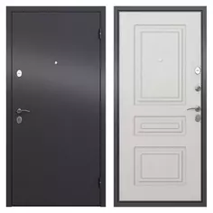 Дверь входная металлическая Берн 860 мм правая цвет мара беленый Torex