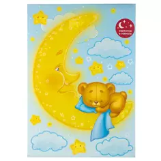Наклейка светящаяся «Мишка на луне» Декоретто, 1 шт. Без бренда