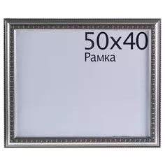 Рамка Charlotta 40х50 см пластик цвет серебро Без бренда